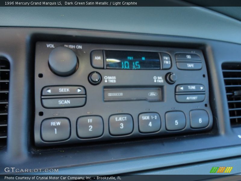 Dark Green Satin Metallic / Light Graphite 1996 Mercury Grand Marquis LS
