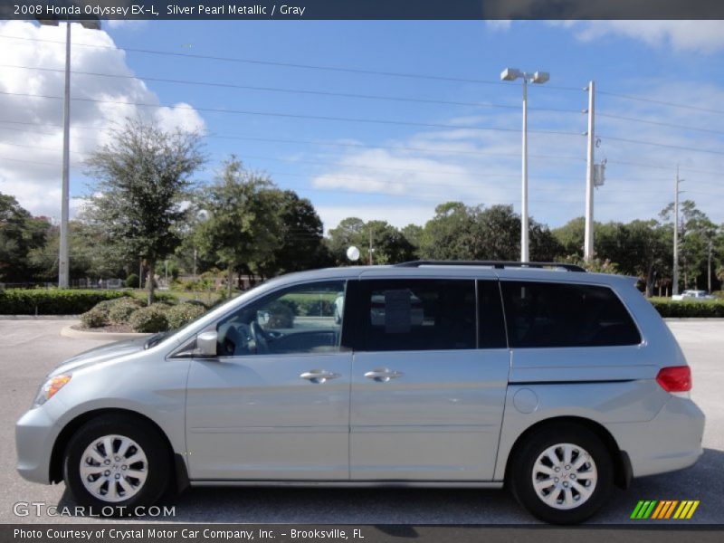 Silver Pearl Metallic / Gray 2008 Honda Odyssey EX-L