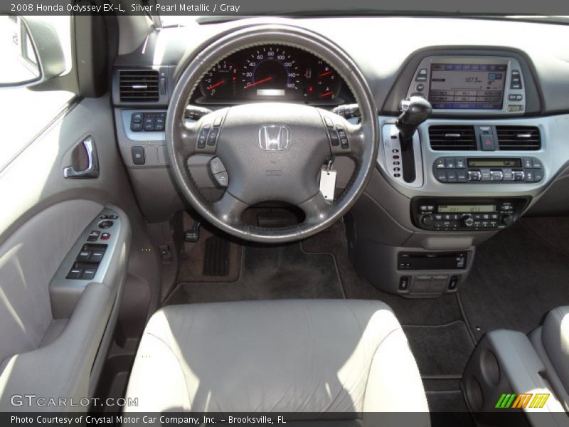 Silver Pearl Metallic / Gray 2008 Honda Odyssey EX-L