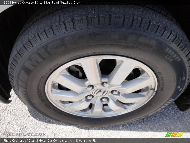 Silver Pearl Metallic / Gray 2008 Honda Odyssey EX-L