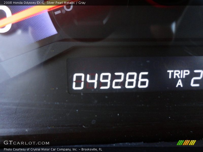 Silver Pearl Metallic / Gray 2008 Honda Odyssey EX-L