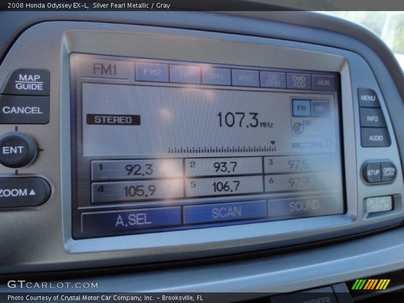 Silver Pearl Metallic / Gray 2008 Honda Odyssey EX-L