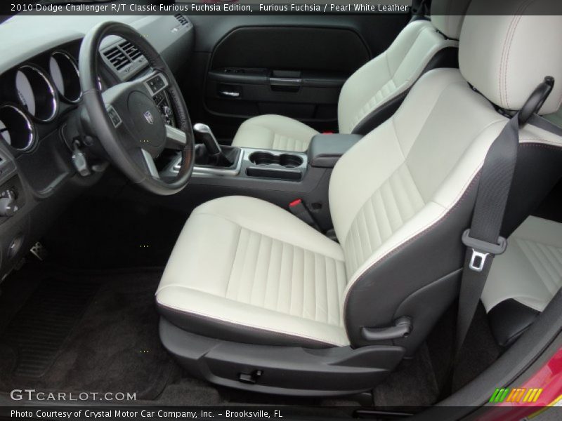  2010 Challenger R/T Classic Furious Fuchsia Edition Pearl White Leather Interior