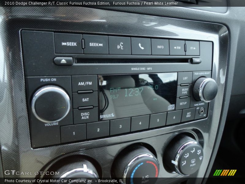 Audio System of 2010 Challenger R/T Classic Furious Fuchsia Edition