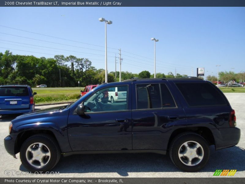 Imperial Blue Metallic / Light Gray 2008 Chevrolet TrailBlazer LT