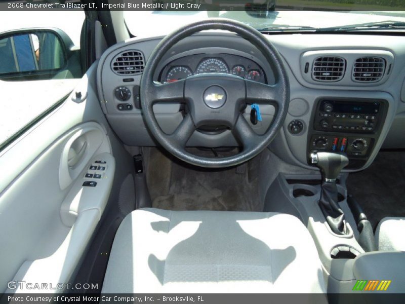 Imperial Blue Metallic / Light Gray 2008 Chevrolet TrailBlazer LT