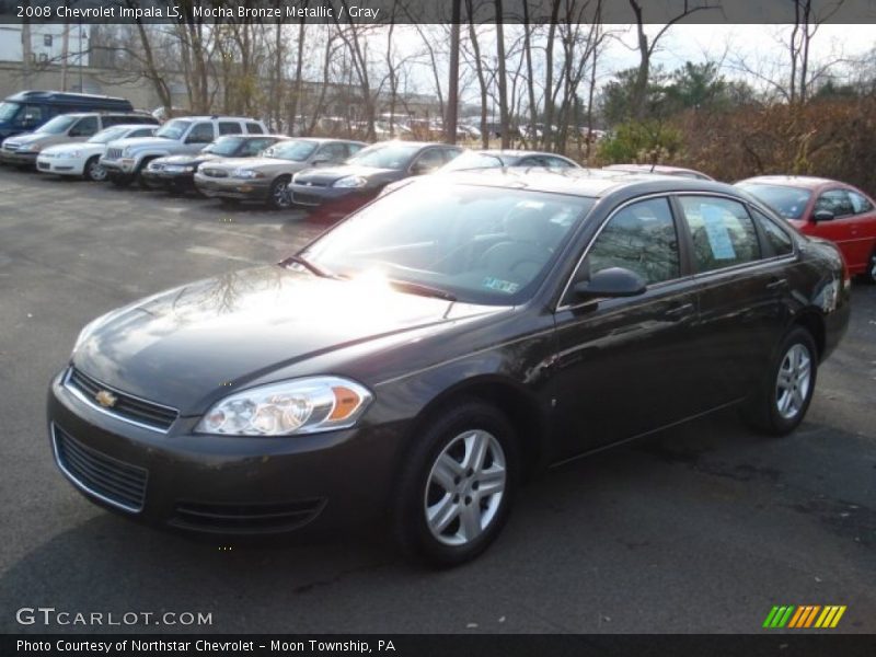 Mocha Bronze Metallic / Gray 2008 Chevrolet Impala LS