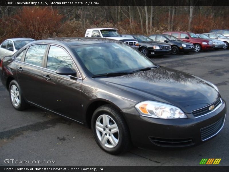 Mocha Bronze Metallic / Gray 2008 Chevrolet Impala LS