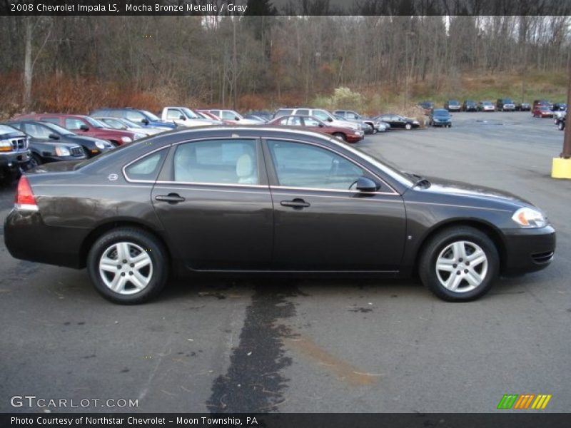 Mocha Bronze Metallic / Gray 2008 Chevrolet Impala LS