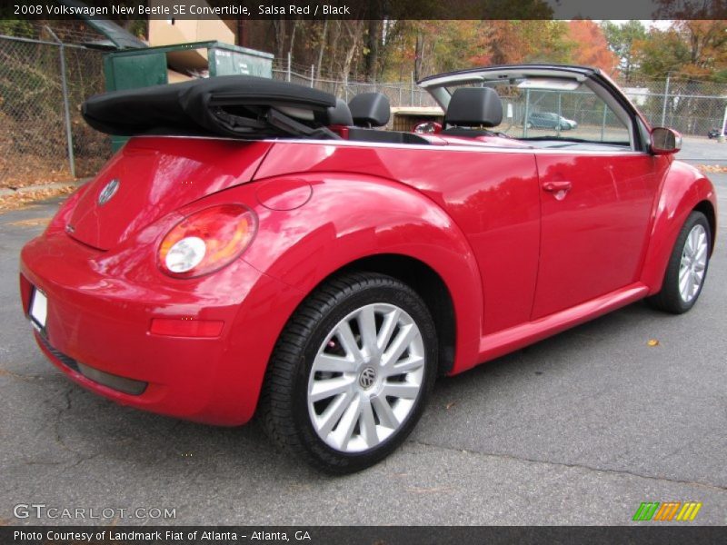 Salsa Red / Black 2008 Volkswagen New Beetle SE Convertible