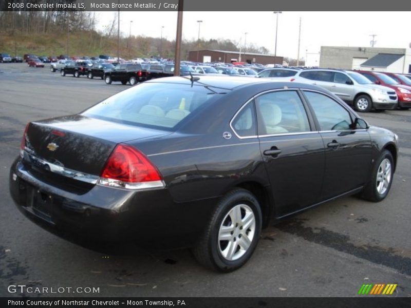 Mocha Bronze Metallic / Gray 2008 Chevrolet Impala LS