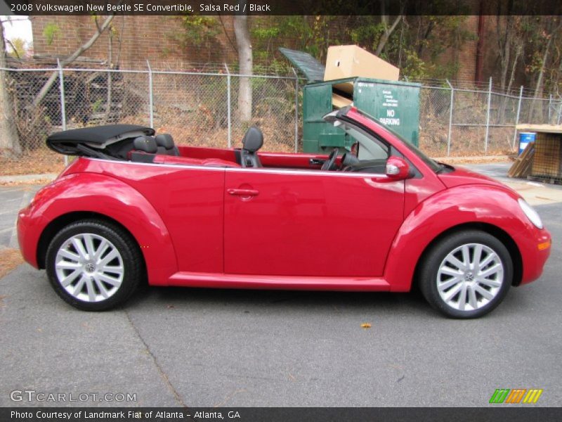 Salsa Red / Black 2008 Volkswagen New Beetle SE Convertible