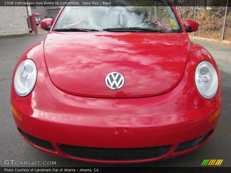 Salsa Red / Black 2008 Volkswagen New Beetle SE Convertible