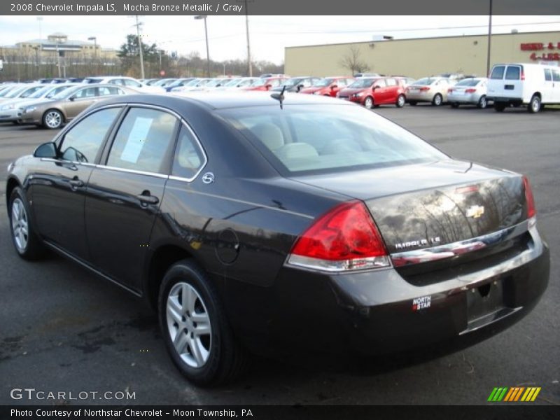 Mocha Bronze Metallic / Gray 2008 Chevrolet Impala LS