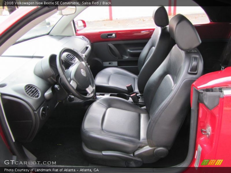 Salsa Red / Black 2008 Volkswagen New Beetle SE Convertible