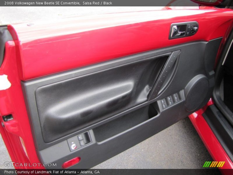 Salsa Red / Black 2008 Volkswagen New Beetle SE Convertible