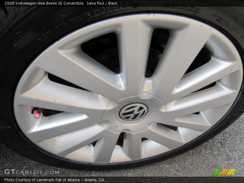 Salsa Red / Black 2008 Volkswagen New Beetle SE Convertible