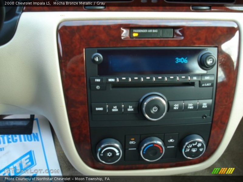 Mocha Bronze Metallic / Gray 2008 Chevrolet Impala LS