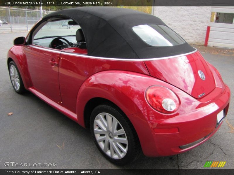 Salsa Red / Black 2008 Volkswagen New Beetle SE Convertible