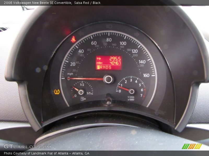 Salsa Red / Black 2008 Volkswagen New Beetle SE Convertible