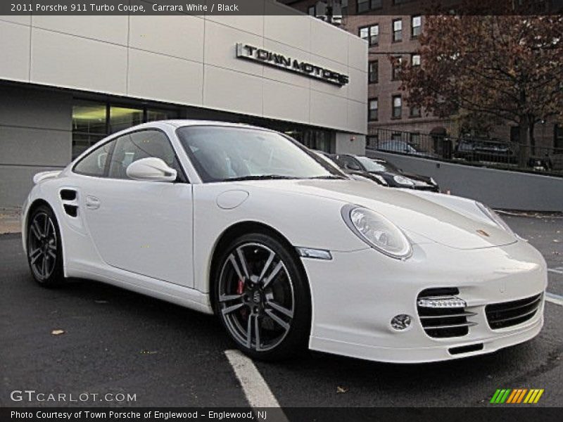 Carrara White / Black 2011 Porsche 911 Turbo Coupe