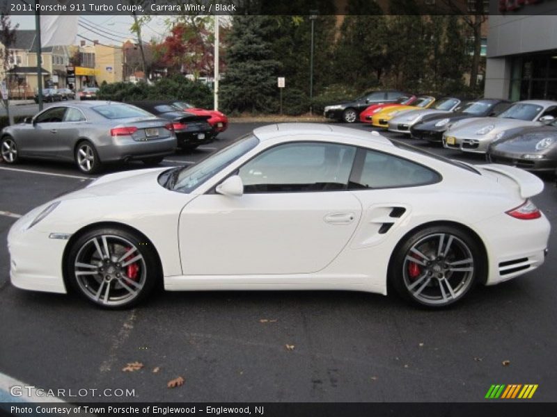Carrara White / Black 2011 Porsche 911 Turbo Coupe