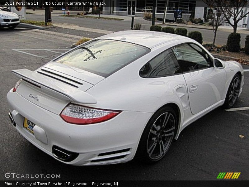 Carrara White / Black 2011 Porsche 911 Turbo Coupe