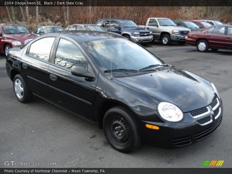 Black / Dark Slate Gray 2004 Dodge Neon SE