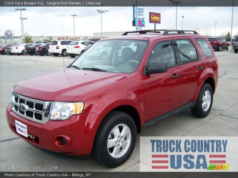 Sangria Red Metallic / Charcoal 2009 Ford Escape XLS