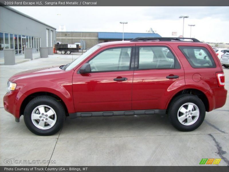 Sangria Red Metallic / Charcoal 2009 Ford Escape XLS