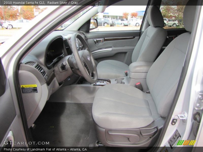 Radiant Silver / Gray 2010 Hyundai Santa Fe GLS