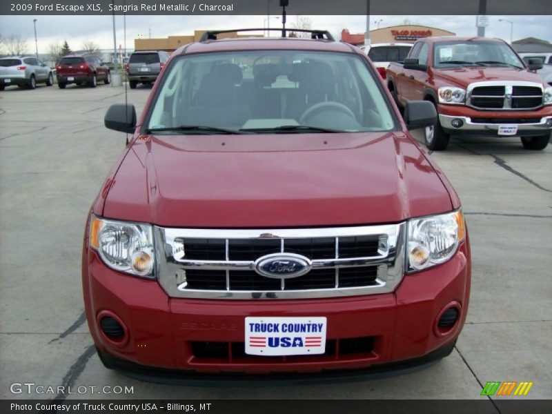 Sangria Red Metallic / Charcoal 2009 Ford Escape XLS