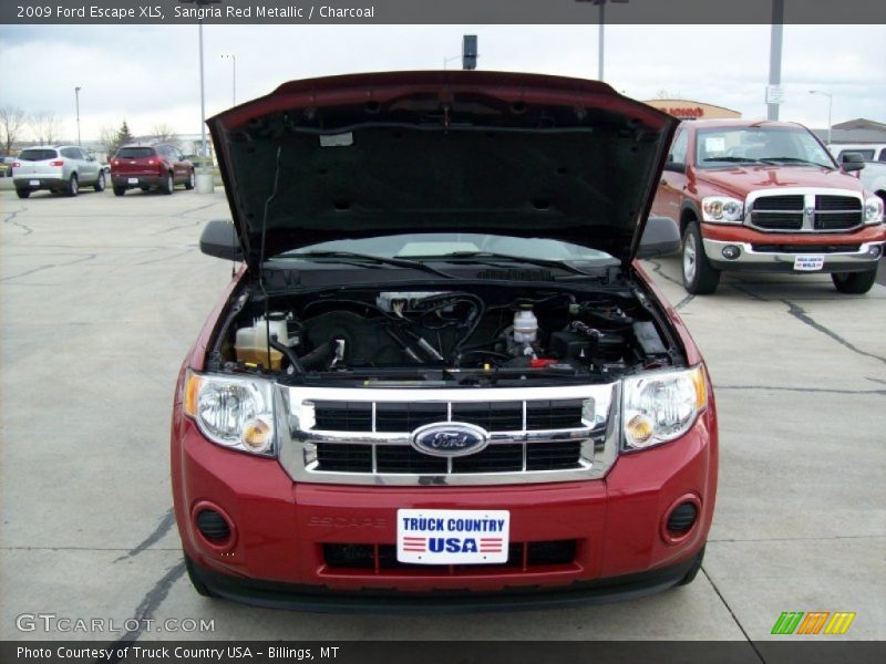 Sangria Red Metallic / Charcoal 2009 Ford Escape XLS