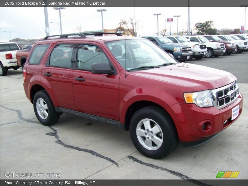 Sangria Red Metallic / Charcoal 2009 Ford Escape XLS