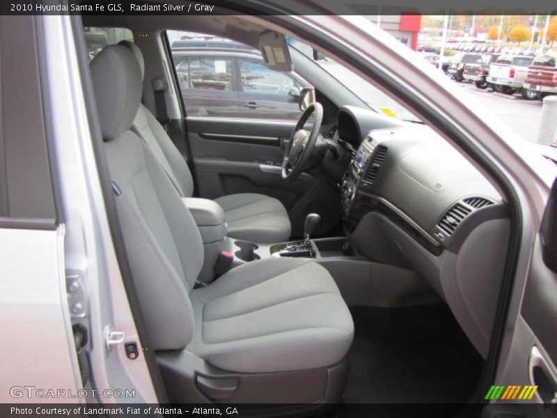 Radiant Silver / Gray 2010 Hyundai Santa Fe GLS