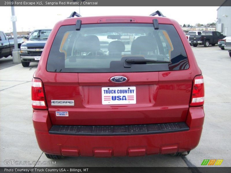 Sangria Red Metallic / Charcoal 2009 Ford Escape XLS