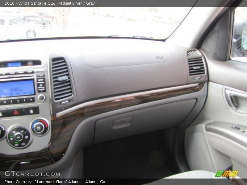 Radiant Silver / Gray 2010 Hyundai Santa Fe GLS