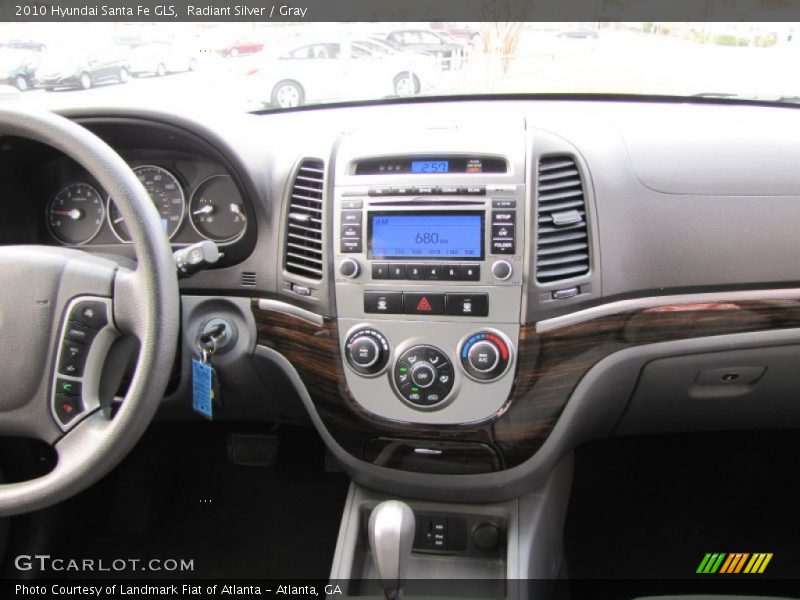 Radiant Silver / Gray 2010 Hyundai Santa Fe GLS