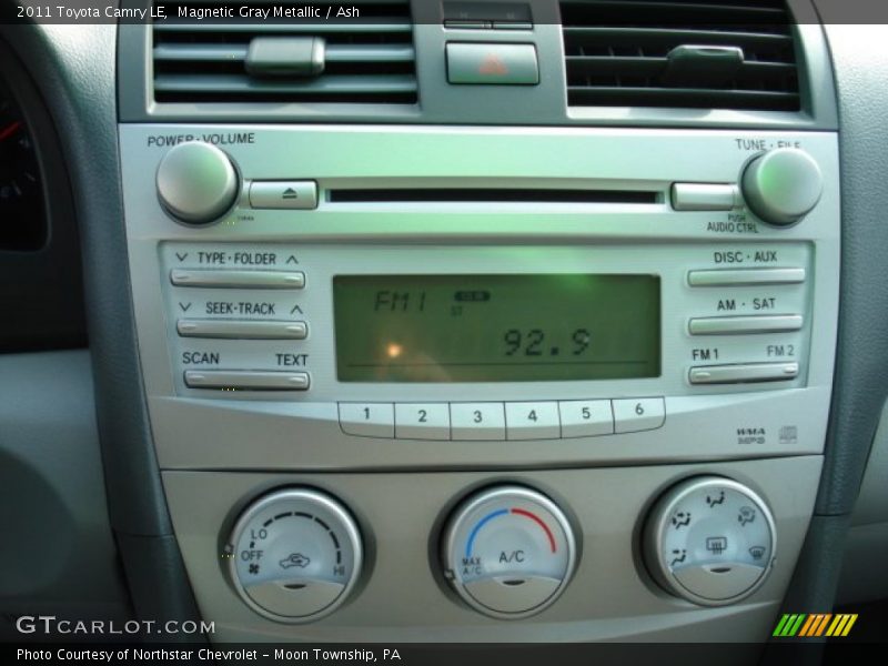 Magnetic Gray Metallic / Ash 2011 Toyota Camry LE