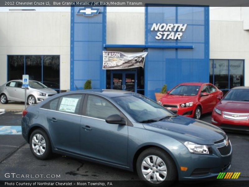 Blue Granite Metallic / Jet Black/Medium Titanium 2012 Chevrolet Cruze LS