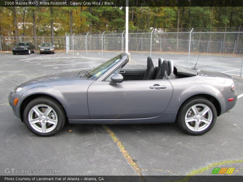 Galaxy Gray Mica / Black 2008 Mazda MX-5 Miata Roadster