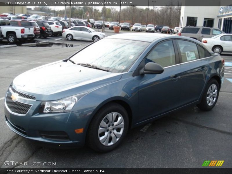 Blue Granite Metallic / Jet Black/Medium Titanium 2012 Chevrolet Cruze LS