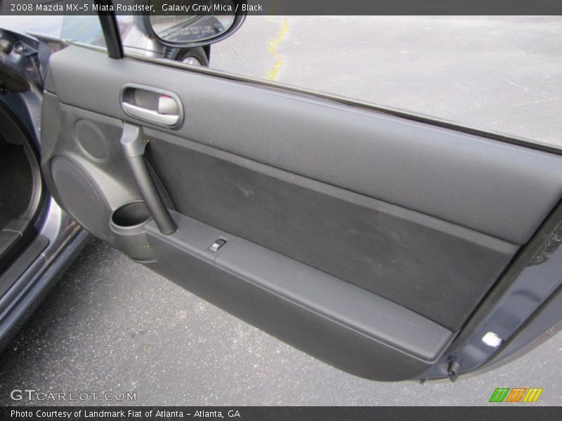 Galaxy Gray Mica / Black 2008 Mazda MX-5 Miata Roadster
