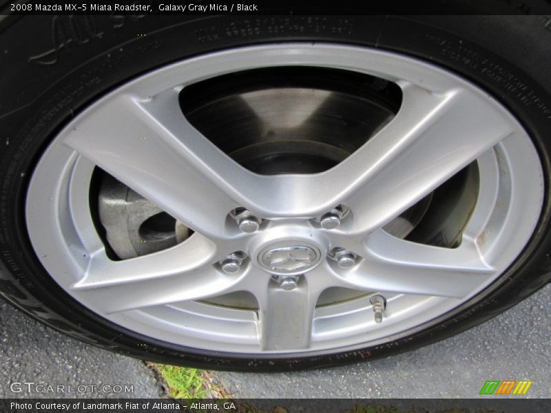 Galaxy Gray Mica / Black 2008 Mazda MX-5 Miata Roadster