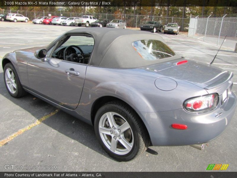 Galaxy Gray Mica / Black 2008 Mazda MX-5 Miata Roadster