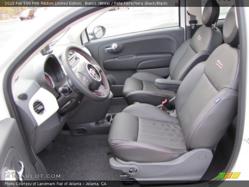  2012 500 Pink Ribbon Limited Edition Pelle Nera/Nera (Black/Black) Interior