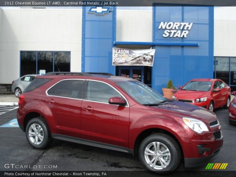 Cardinal Red Metallic / Jet Black 2012 Chevrolet Equinox LT AWD