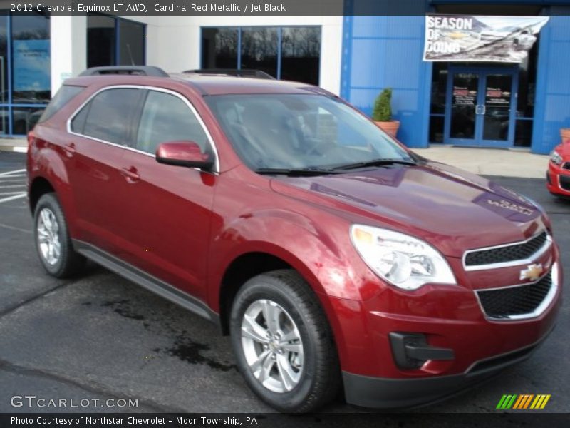Cardinal Red Metallic / Jet Black 2012 Chevrolet Equinox LT AWD