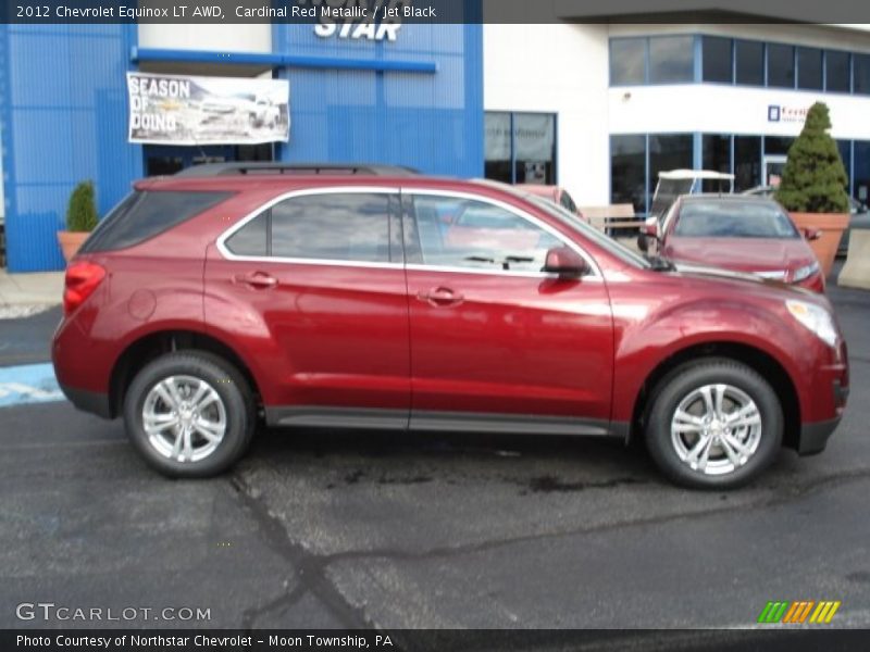 Cardinal Red Metallic / Jet Black 2012 Chevrolet Equinox LT AWD