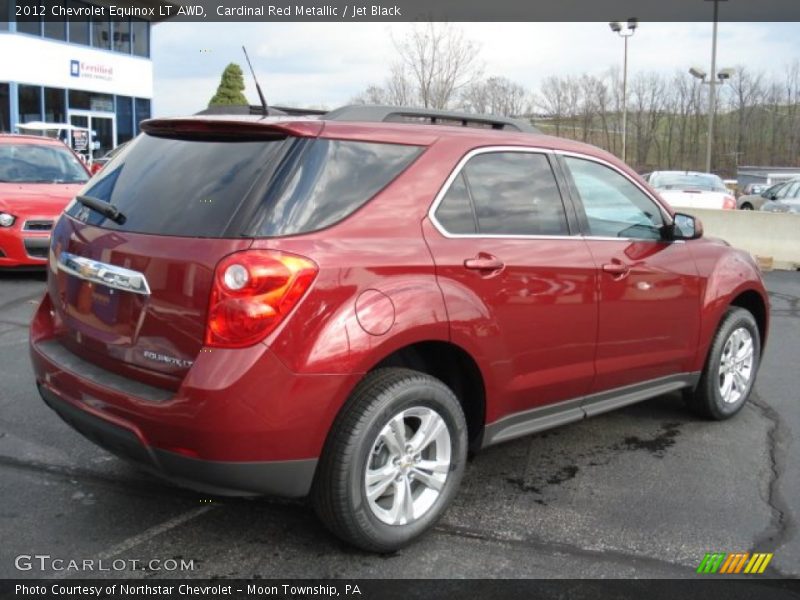 Cardinal Red Metallic / Jet Black 2012 Chevrolet Equinox LT AWD